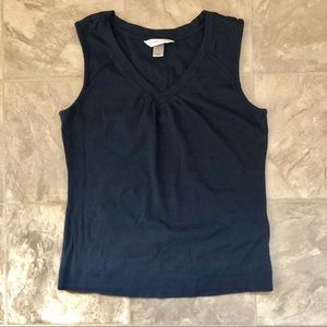 Christopher & Banks Navy Tank Top